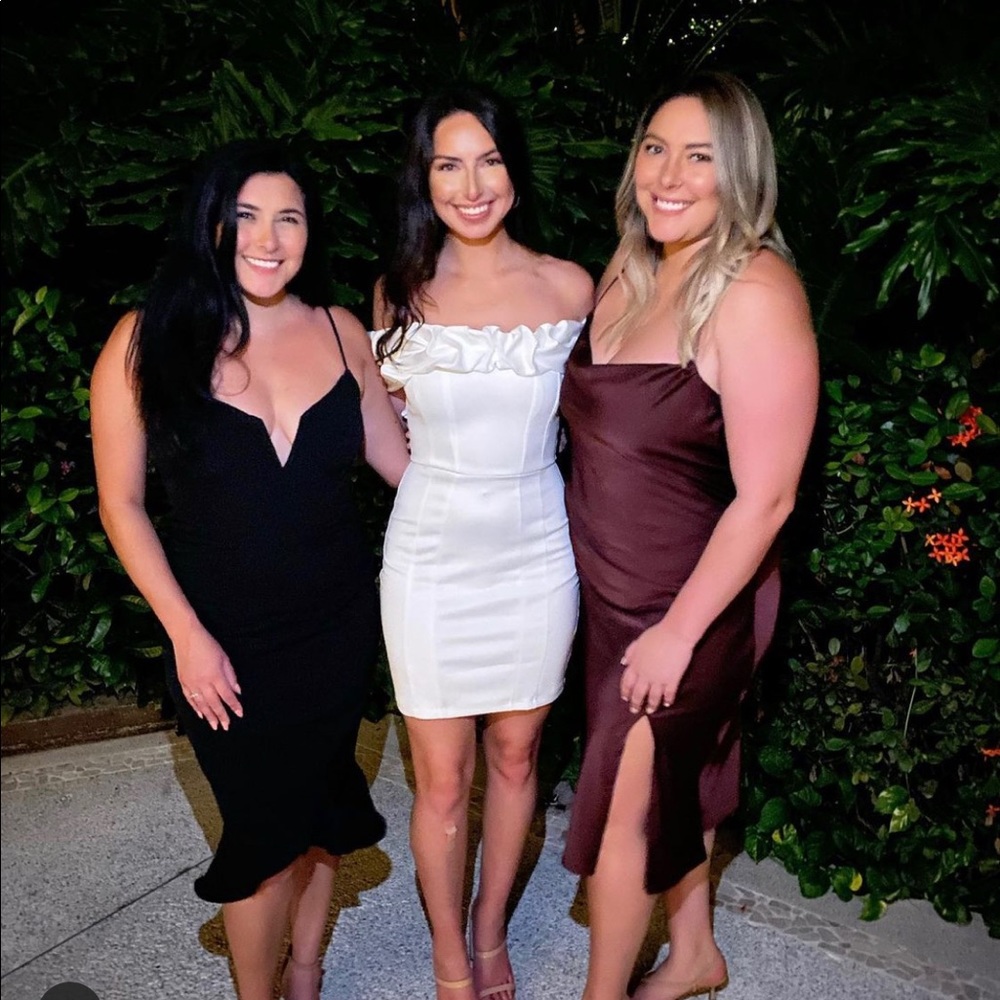 Kiari Off The Shoulder Ruffle White Dress